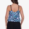 Swim Longitude | V-Neck Blouson Ring Tankini Eternal Flame Multi