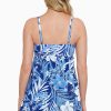 Swim Longitude | Bow Front Swim Dress In My Blues Denim