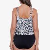 Swim Longitude | Triple Tier Fauxkini Leopard Love Black/Multi