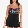 Swim Longitude | Empire Princess Seam Long Torso Swim Dress Sparkler Multi