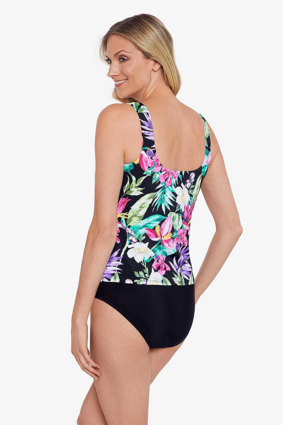 Swim Longitude | Mastectomy Basic Tankini Mystic Tropic Black/Multi