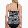 Swim Longitude | High Neck Tankini Top Batik Charm Black/Ivory