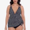 Swim Longitude | Tracey One Piece Swim Dress Funfetti Black/White