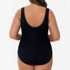 Swim Longitude | Plus Size Ruffle Surplice Long Torso One Piece Swimsuit Tulum