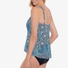 Swim Longitude | Hi Lo Princess Seam Fauxkini Back In Tile Multi