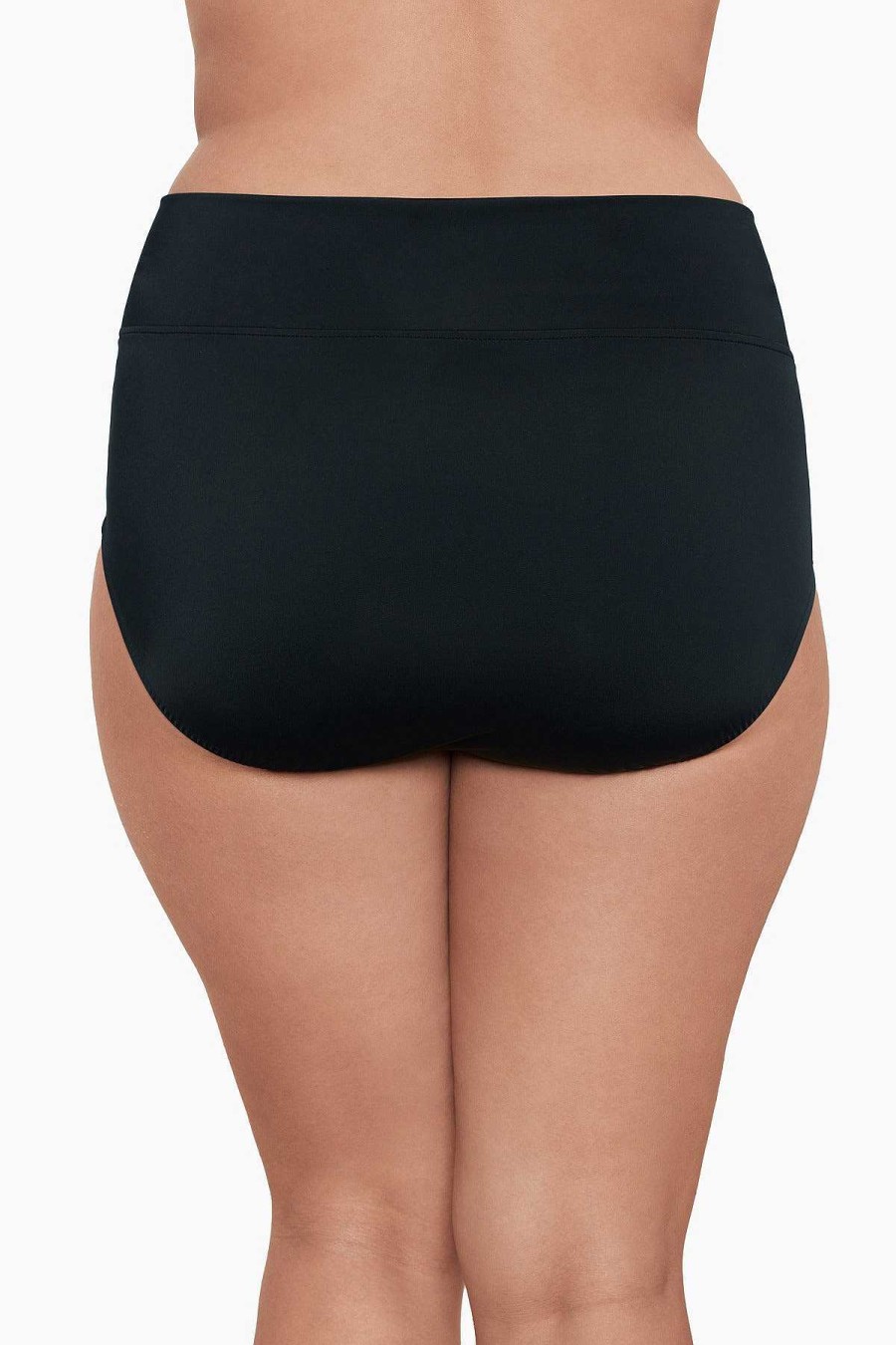 Swim Longitude | Plus Size Yoke Top Brief Swim Bottom