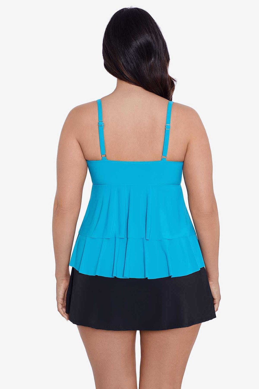 Swim Longitude | Leona Tankini Top Turquoise