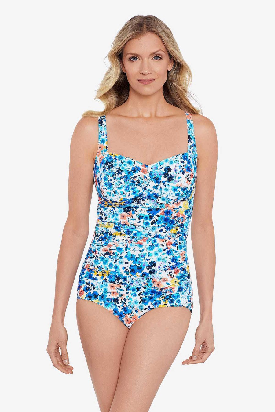 Swim Longitude | Twist Bra Sarong Skip To My S Blue