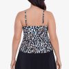 Swim Longitude | Rachel Tankini Top Leopard In The Mist Brown