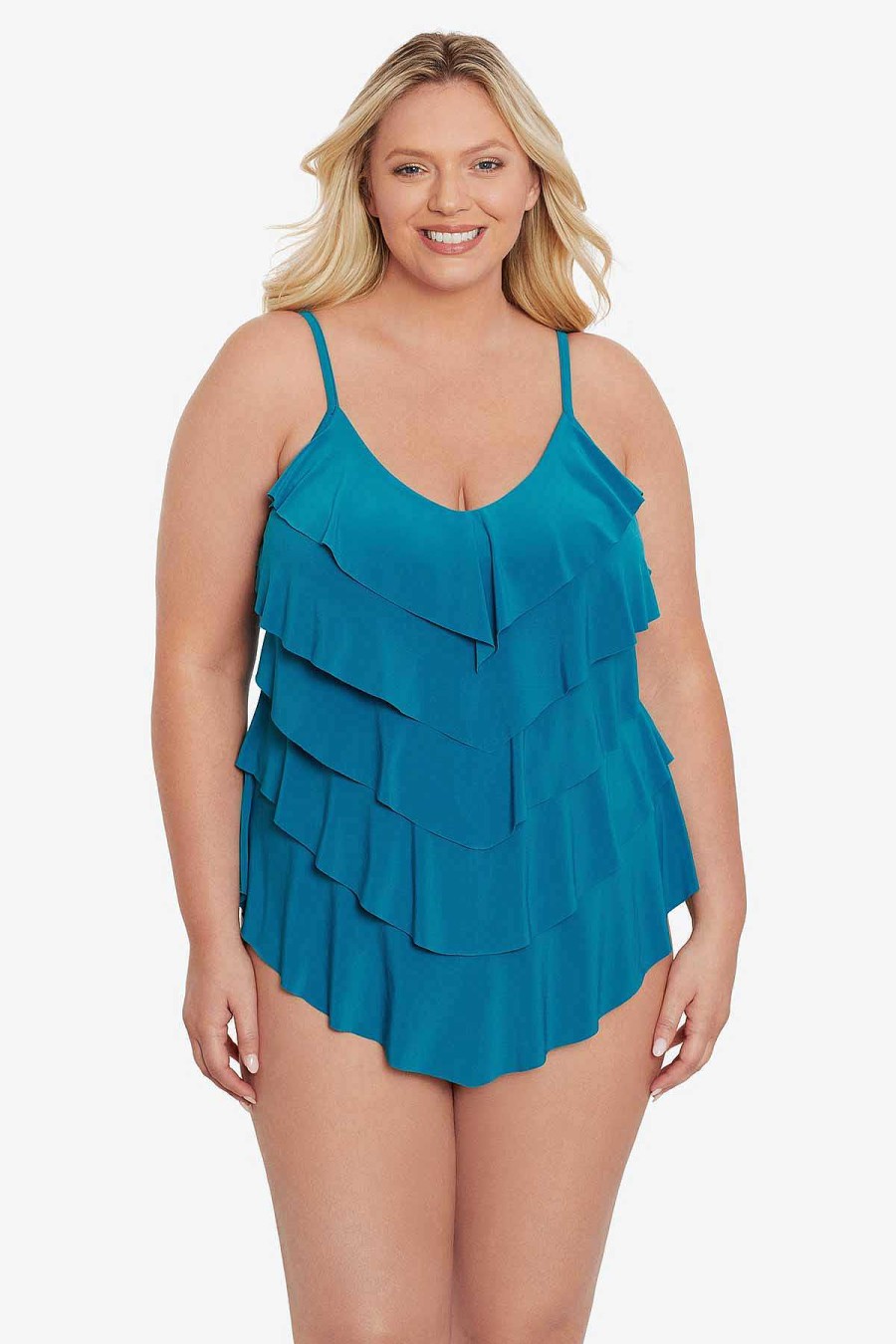 Swim Longitude | Plus Size Rachel Tankini Top