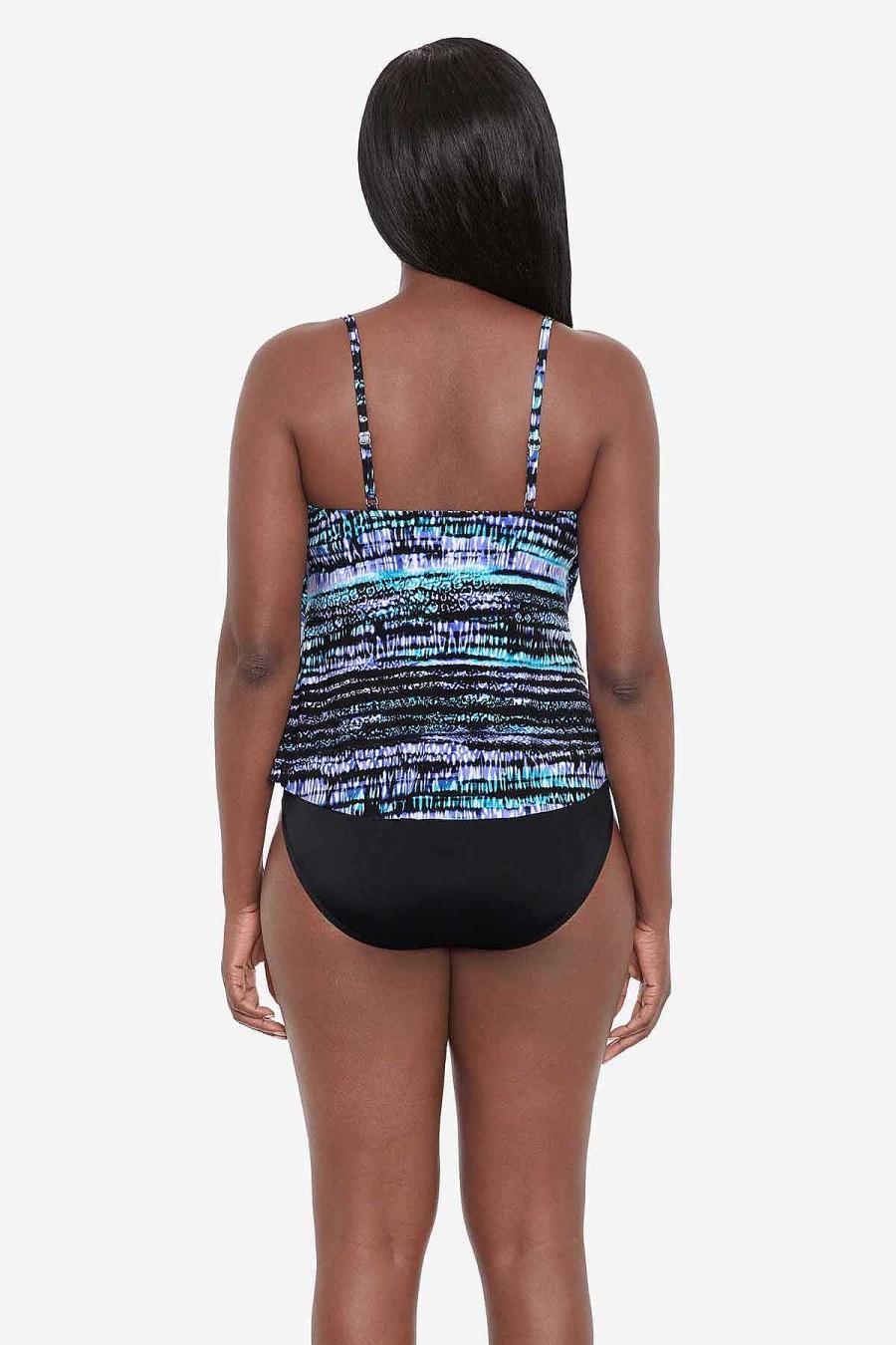 Swim Longitude | Ronnie Tankini Top Strata Cat Multi