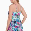 Swim Longitude | Backflips Bandeau Princess Seam Long Torso Swim Dress Fairy Tale Multi