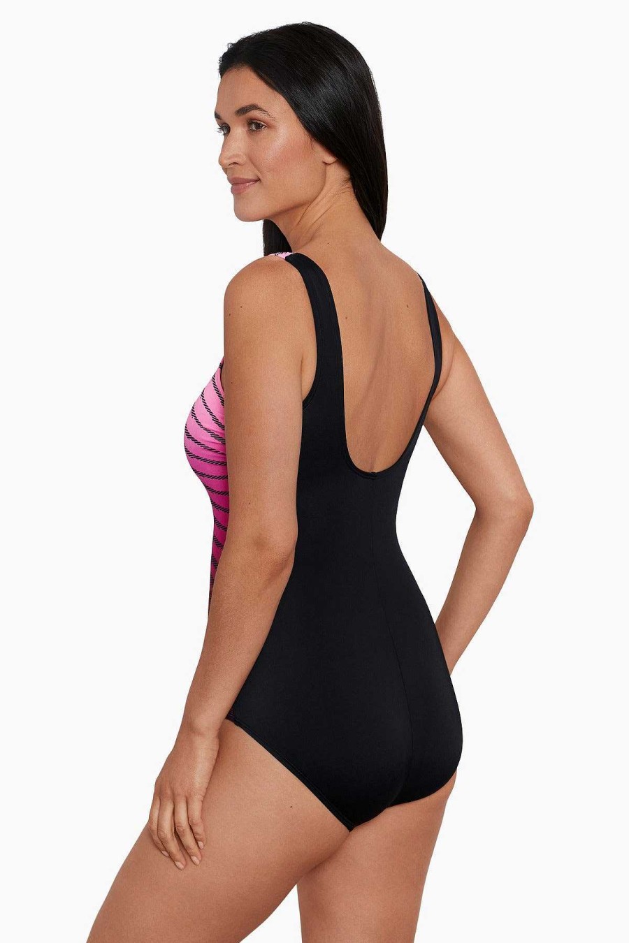 Swim Longitude | Scoop Neck Tank One Piece Swimsuit Prism Change