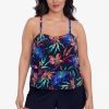 Swim Longitude | Roxy One Piece Romper Swimsuit Leopard Lily Black/Multi