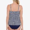 Swim Longitude | Handkerchief Hem Tankini Shifting Shapes Navy/White