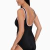 Swim Longitude | Zipper Tank One Piece Swimsuit Color Coated