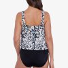 Swim Longitude | Mastectomy Blouson One Piece Leopard Love Black/Multi