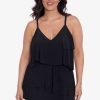 Swim Longitude | Emilia One Piece Swim Dress Solid Black