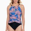 Swim Longitude | Draped High Neck Mio One Piece Swimsuit Balinese Summer Multi