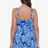 Swim Longitude | Triple Tier Swimdress Magic Carpet Blue