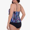 Swim Longitude | Ronnie Tankini Top Bollywood Boa Black/Multi