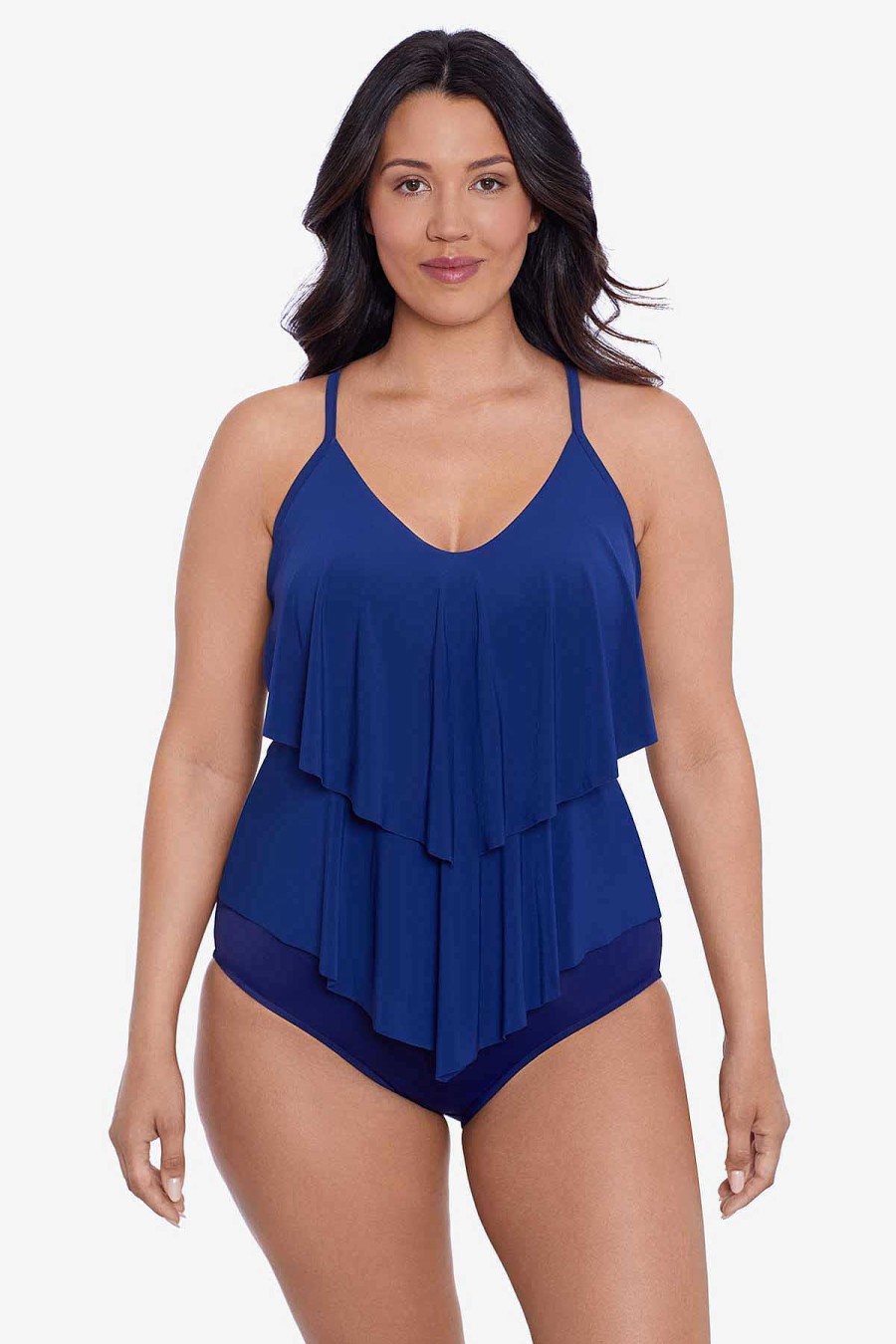 Swim Longitude | Ronnie Tankini Top Ink