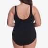 Swim Longitude | Plus Size Fan Tank Long Torso One Piece Swimsuit Shine Bright