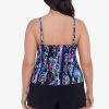 Swim Longitude | Farrah One Piece Romper Swimsuit Bollywood Boa Black/Multi