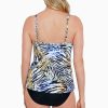 Swim Longitude | Knotted Flyaway Fauxkini One Piece Swimsuit Wild Thing Multi