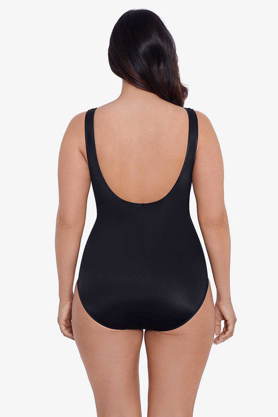 Swim Longitude | New Jean One Piece Swimsuit Funfetti Black/White