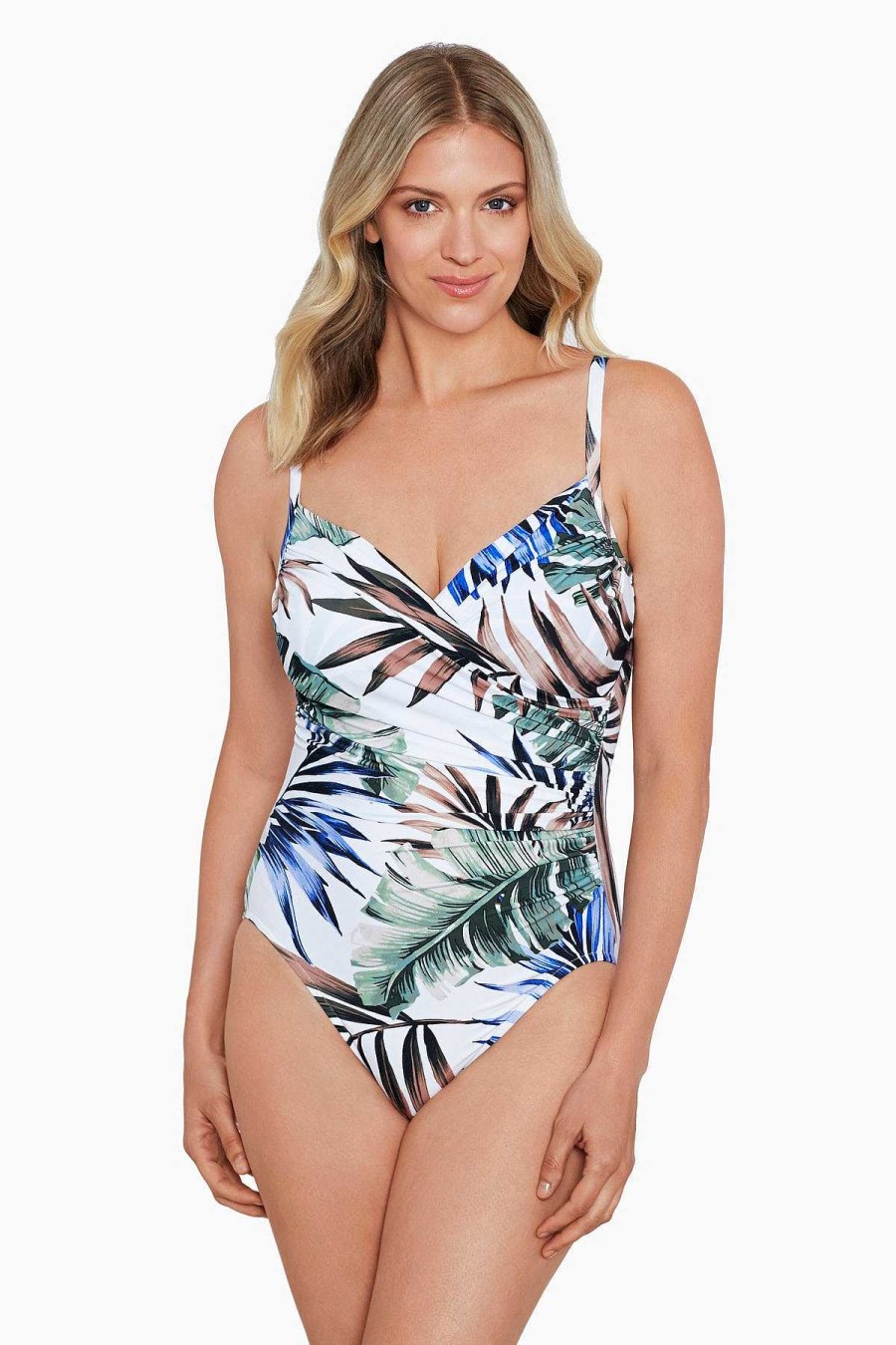 Swim Longitude | Surplice Mio One Piece Swimsuit Tropicali Multi