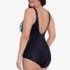 Swim Longitude | Addison One Piece Swimsuit Nocturnal Blooms Black/Multi