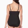 Swim Longitude | Double Drape Bandeau Long Torso One Piece Swimsuit Bombay Multi