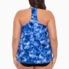 Swim Longitude | Plus Size Bili Tankini Top Shibori Dream Blue