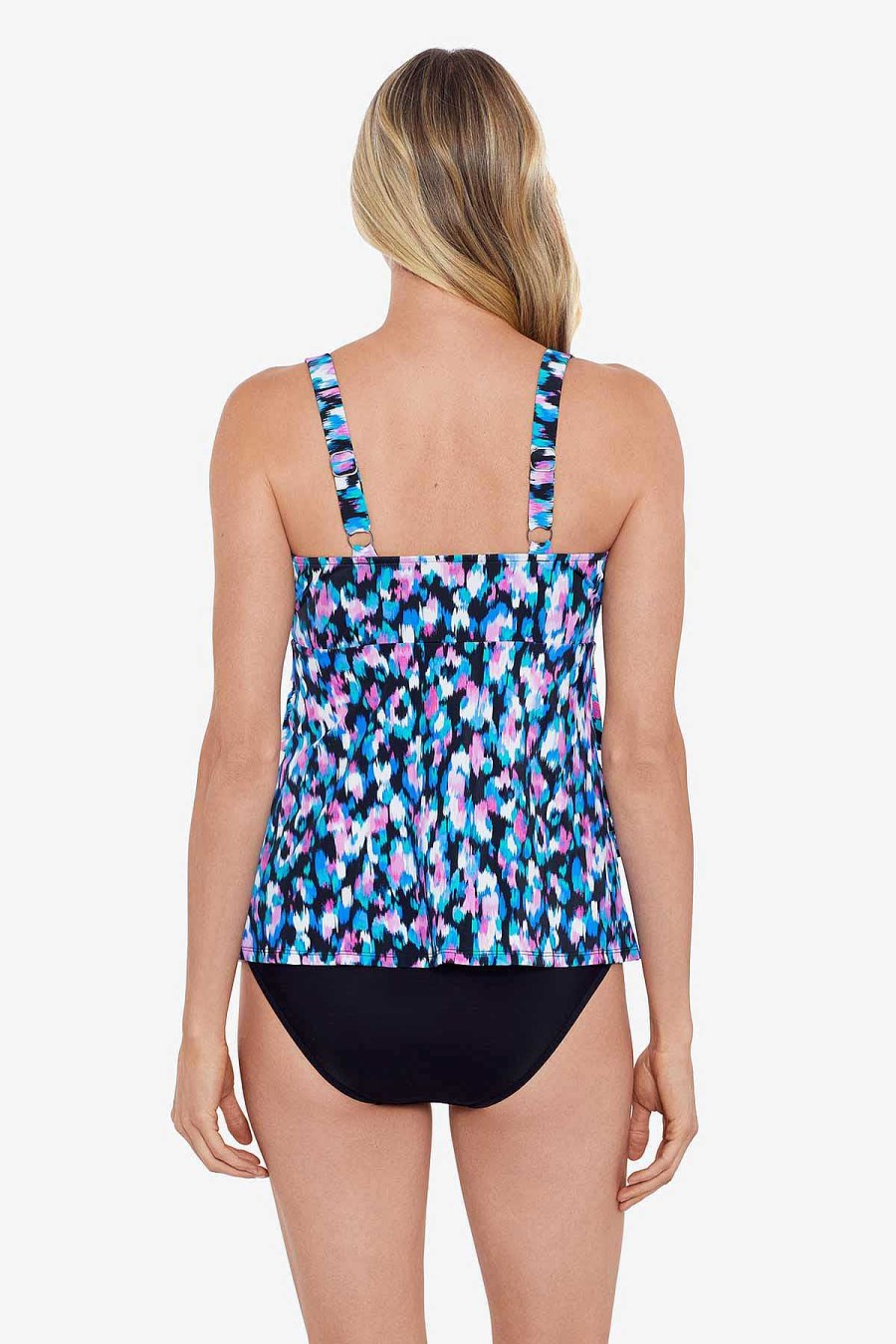 Swim Longitude | Triple Tier Tankini Eternal Flame Multi