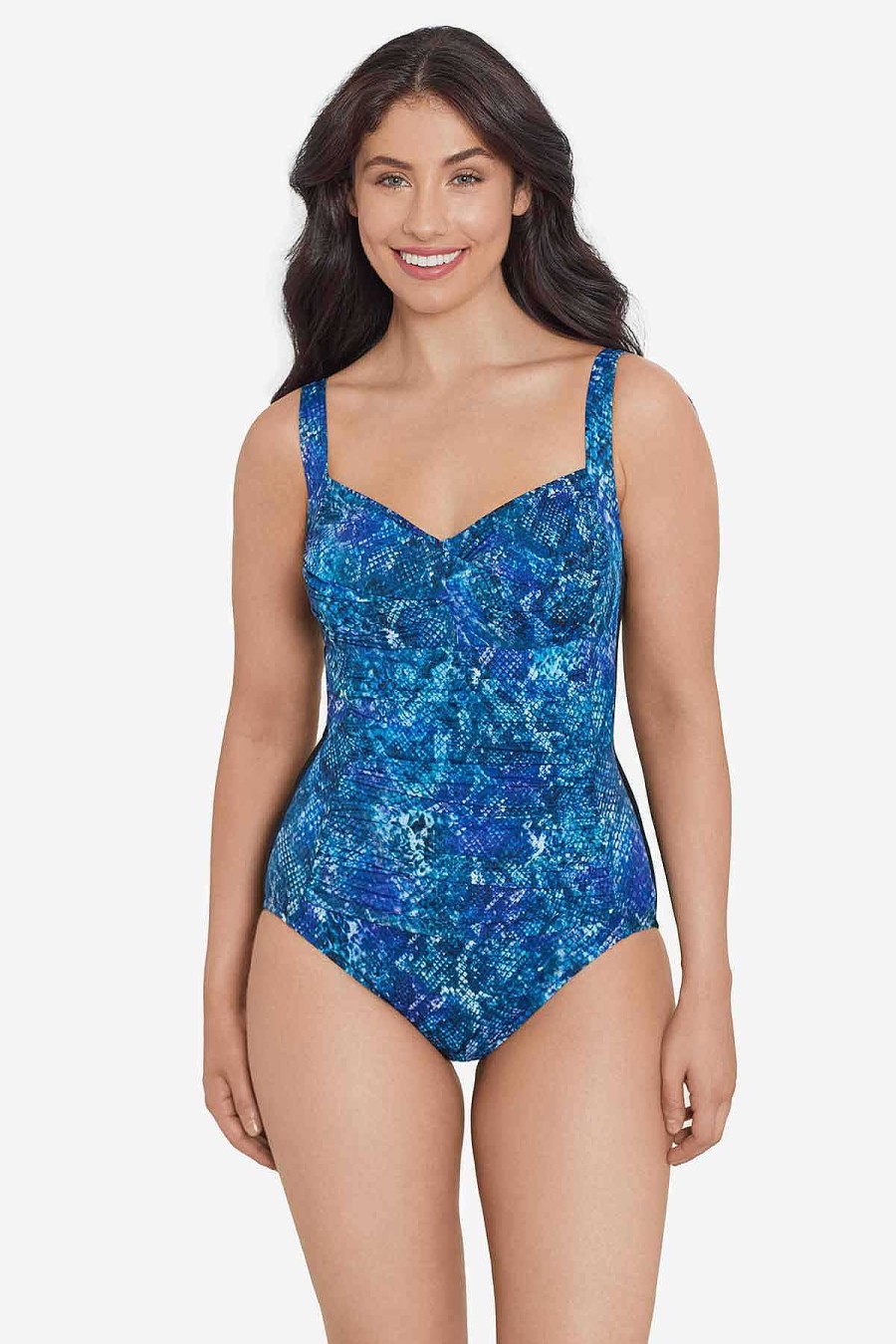 Swim Longitude | Averi One Piece Swimsuit Sidewinder Black/Multi