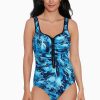 Swim Longitude | Zipper Tank One Piece Swimsuit Under My Skin Blue