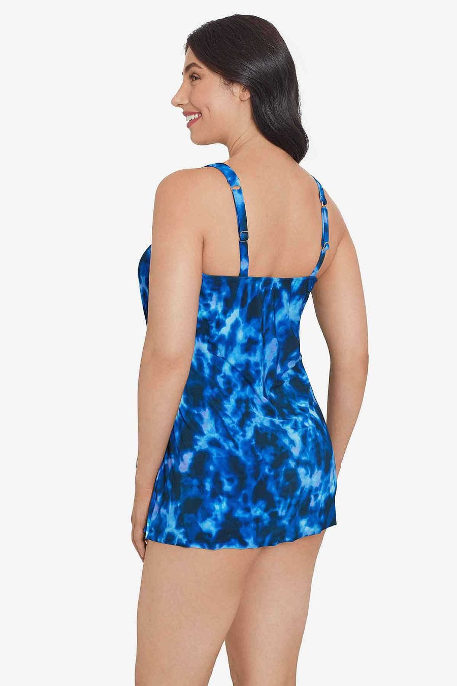 Swim Longitude | Lola One Piece Swimdress Rinca Rain Blue/Multi