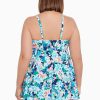 Swim Longitude | Plus Size Empire Swim Dress Ditsy Days Multi