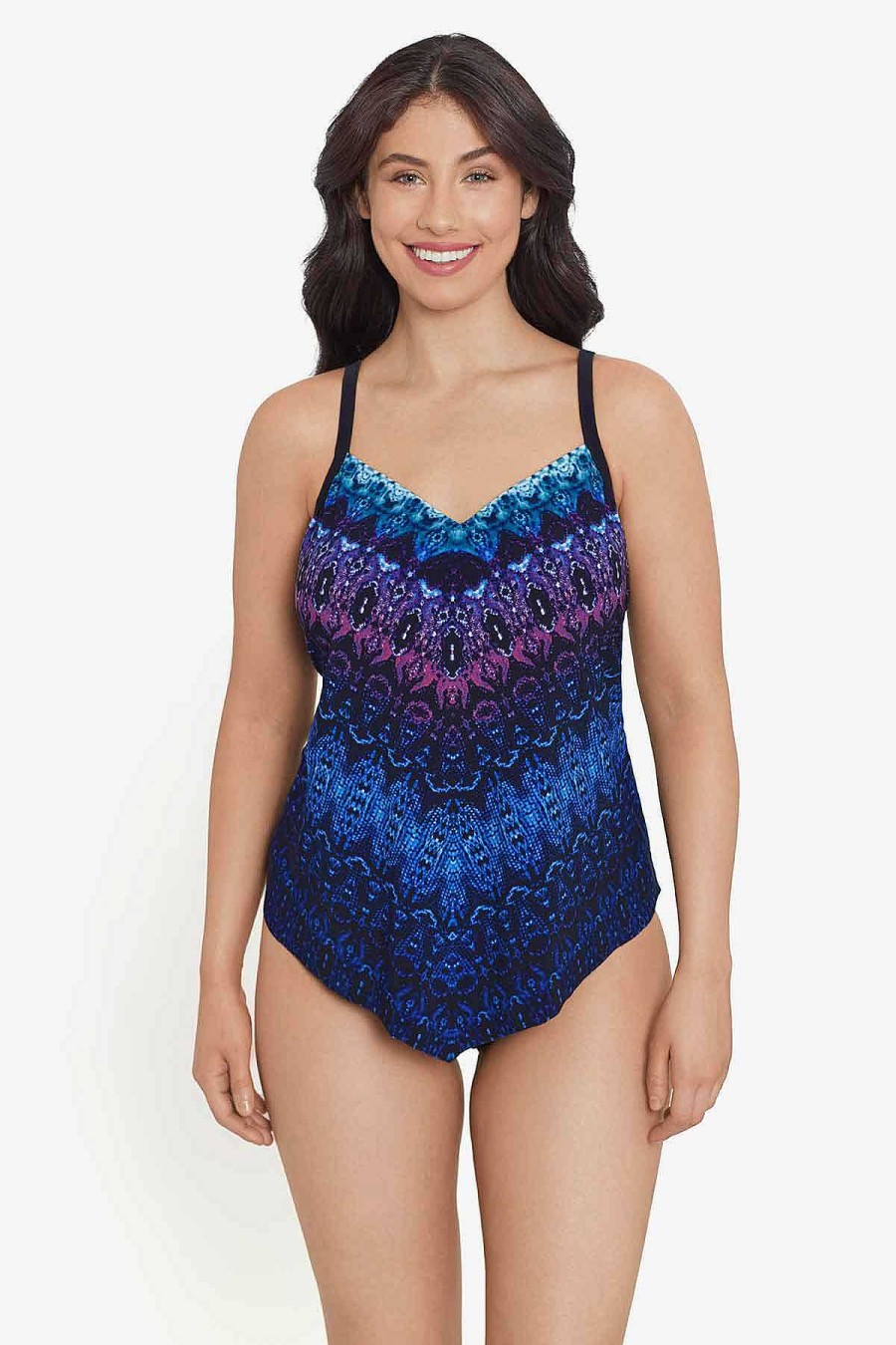 Swim Longitude | Hank Tankini Top Balinese Treasure Multi