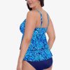 Swim Longitude | Leona Tankini Top Bali Brocade Blue/Multi