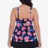 Swim Longitude | Lily Tankini Top Primavera Black/Multi