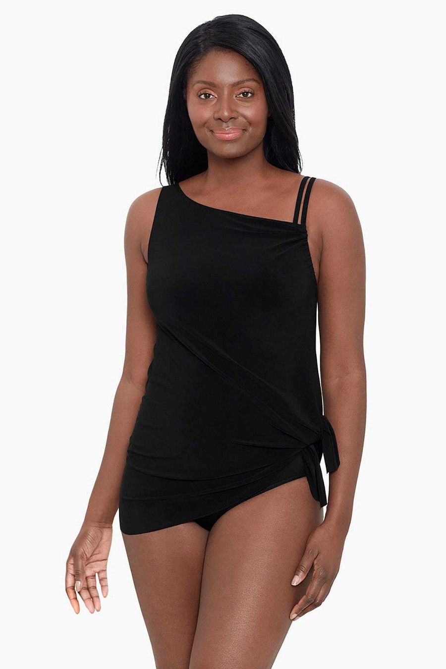 Swim Longitude | Brianna One Piece Swimdress Black