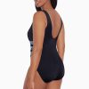 Swim Longitude | Fan Tank Long Torso One Piece Swimsuit Spotty Skin Turquoise