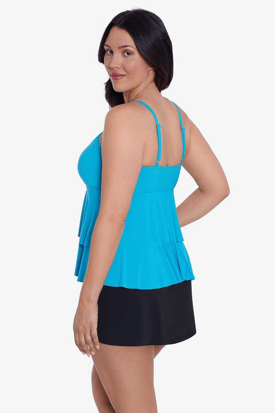 Swim Longitude | Leona Tankini Top Turquoise