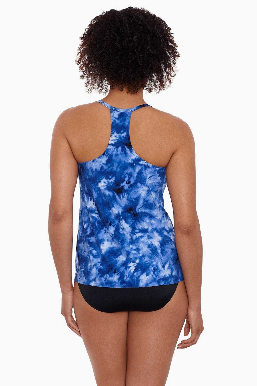 Swim Longitude | Bili Tankini Top Shibori Dream Blue